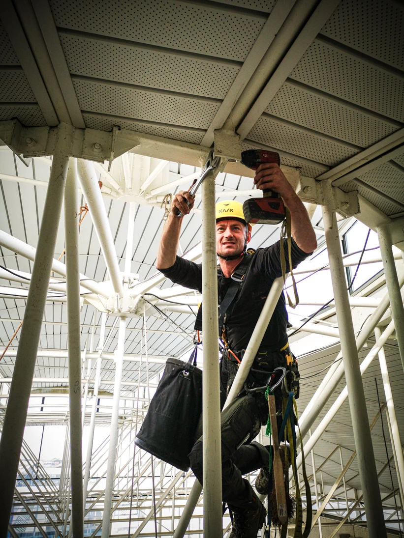 Intervention de cordistes MS Access pour c’est les vacances chez LYCÉE DE LA MER à Gujan Mestras (bâtiment) – 1